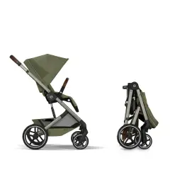 Cybex Duo Balios S Lux Con Navicella Richiudibile Moss Green - trio e modulari