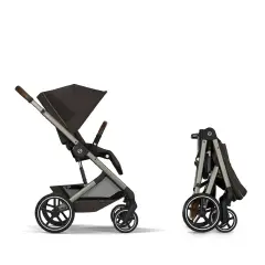 Cybex Duo Balios S Lux Con Navicella Richiudibile Chocolate Brown - trio e modulari