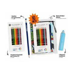 Tinta Unita Young Diario 10 Mesi Con Cover E Accessori Squalo - diari