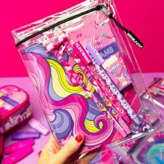 Tinta Unita Young Girl Diario 12 Mesi Con Cover E Accessori Unicorni - diari