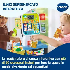 VTech Il Mio Supermercato Interattivo Cassa Giocattolo Italiano 3-7 Anni - Primi giochi