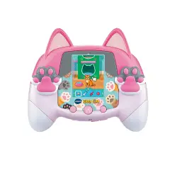 Kidipet - Kitty Life - Rosa Console Tascabile Gattino Virtuale 30+ Attività - giochi elettronici