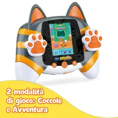 Kidipet - Kitty Life - Grigio Console Tascabile Gattino Virtuale 30+ Attività - giochi elettronici