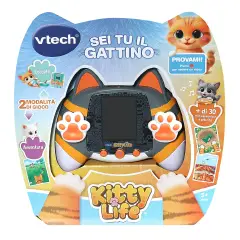 Kidipet - Kitty Life - Grigio Console Tascabile Gattino Virtuale 30+ Attività - giochi elettronici