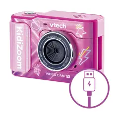 VTech KidiZoom Video Cam FX Videocamera per Bambini Rosa Italiano 6+ Anni - giochi elettronici