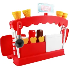 Algida Gelateria Playset ODS Toys - Set Gioco per Bambini - Alimenti, mercatini, stoviglie