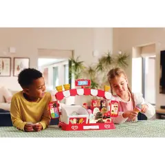 Algida Gelateria Playset ODS Toys - Set Gioco per Bambini - Alimenti, mercatini, stoviglie