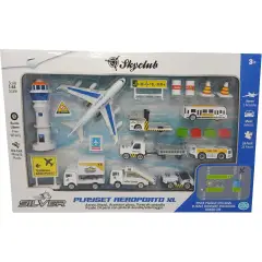 ODS Toys Silver Skyclub Playset Aeroporto XL - Giocattolo - modellini