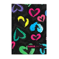 Tinta Unita Teen Diario Con Cover E Accessori 12 Mesi Cuori - diari