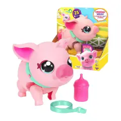 Little Live Pets Piggly Maialino Interattivo con Guinzaglio - giochi elettronici