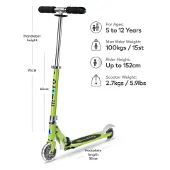 Monopattino Micro Sprite Led Verde Chartreuse - monopattini