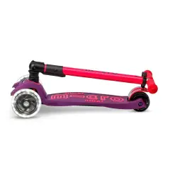 Monopattino Maxi Micro Deluxe Led Pieghevole Rosa Neon - monopattini