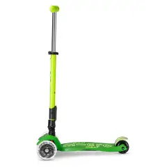 Monopattino Maxi Micro Deluxe Led Pieghevole Verde Neon - monopattini