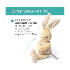 Chicco Peluche Neonato Morbido Velour Coniglietto - Primi giochi