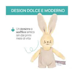 Chicco Peluche Neonato Morbido Velour Coniglietto - Primi giochi