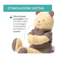 Chicco Peluche Neonato Morbido Velour Orsetto - Primi giochi