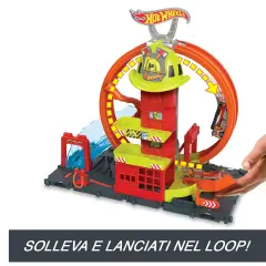 Hot Wheels City Super Loop Fire Station - Veicoli, garage e piste
