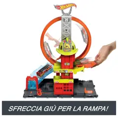 Hot Wheels City Super Loop Fire Station - Veicoli, garage e piste