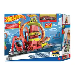 Hot Wheels City Super Loop Fire Station - Veicoli, garage e piste