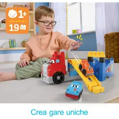 Mega Bloks Autotreno Monta e Sfreccia - action figures ed accessori