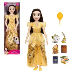 Disney Princess Belle Bambola Articolata Playdate 80cm Con Accessori - collezionabili bambina