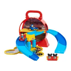 Mickey Mouse Stow N' Go Garage Portatile - play set