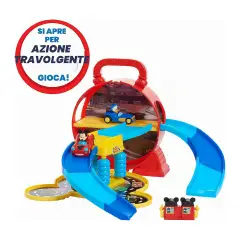 Mickey Mouse Stow N' Go Garage Portatile - play set