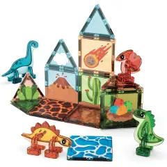 Geomag Magnetic Tiles Dino World 25 Pezzi - Costruzioni tecniche