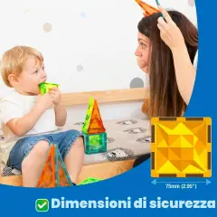 Geomag Magnetic Tiles Dino World 25 Pezzi - Costruzioni tecniche