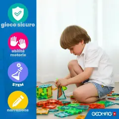 Geomag Magnetic Tiles Dino World 25 Pezzi - Costruzioni tecniche
