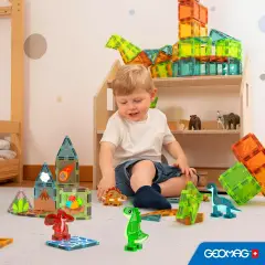 Geomag Magnetic Tiles Dino World 25 Pezzi - Costruzioni tecniche