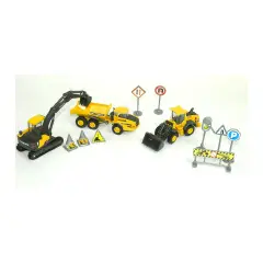 Mini Volvo Playset Con Accessori Set 3 Mezzi - auto