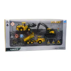 Mini Volvo Playset Con Accessori Set 3 Mezzi - auto