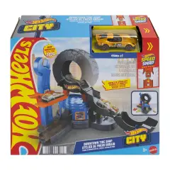 Hot Wheels Downtown Officina Pneumatici - action figures ed accessori