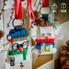LEGO Iconic Pupazzi di neve ornamentali 40812 - 168 Pezzi - lego