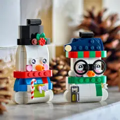 LEGO Iconic Pupazzi di neve ornamentali 40812 - 168 Pezzi - lego