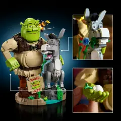 LEGO Shrek, Ciuchino e Gatto con gli Stivali - 1403 Pezzi - lego