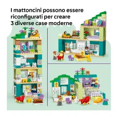 LEGO DUPLO 10470 Casa Familiare Moderna 3 in 1 con Personaggi - Costruzioni in plastica
