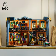 LEGO Icons Libreria Book Nook 11379 Reggilibri Decorativo, 18+ - lego