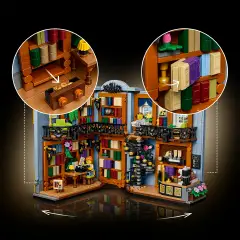 LEGO Icons Libreria Book Nook 11379 Reggilibri Decorativo, 18+ - lego
