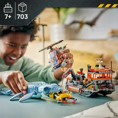 LEGO Attacco alla barca del dinosauro Mosasaurus - 703 Pezzi - lego