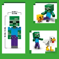 LEGO Minecraft Fantino di polli 21582 - 344 Pezzi - lego