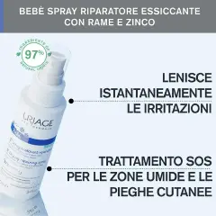 Uriage BEbé 1° Spray Assorbente Riparatore 100 ml - cosmesi e igiene
