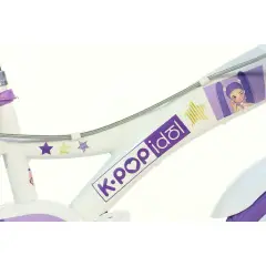 Dino Bikes Bicicletta Bambina 16" K-Pop  Idol con Rotelle - biciclette bambini