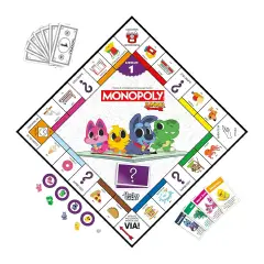 Monopoly Junior Square 2 in 1 - Giochi di società