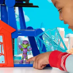 Spidey Rescue-Webs Web-Quarters Playset Elettronico - action figures ed accessori