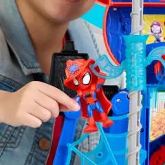 Spidey Rescue-Webs Web-Quarters Playset Elettronico - action figures ed accessori