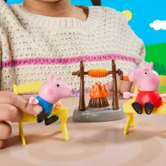 Peppa Pig Camper Playset Con 3 Personaggi - action figures ed accessori