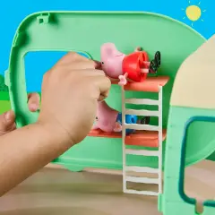 Peppa Pig Camper Playset Con 3 Personaggi - action figures ed accessori