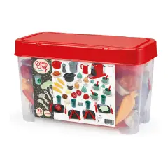 Set Cucina 70 Pezzi - Alimenti, mercatini, stoviglie